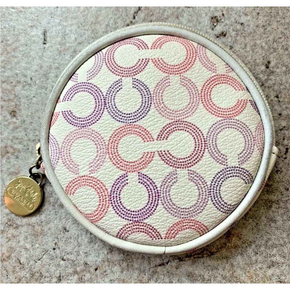 Coach Round Coin Case NWOT